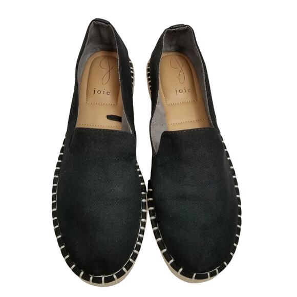 Joie Women's Cara Black Canvas Platform Espadrilles Size 8.5 - Picture 2 of 7